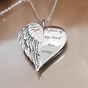 A Piece Of My Heart Has Wings Necklace